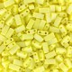 Miyuki half tila 5x2.4mm beads - Opaque yellow matted ab HTL-404FR